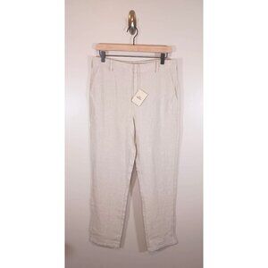Faherty Linen‎ Boho Coastal Beach Vacation Summe Pants Women's Size 28 New